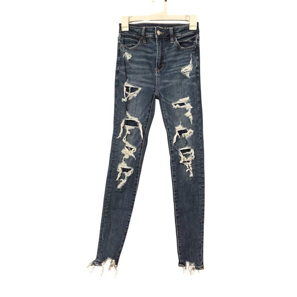 American Eagle Super High Rise Jegging Next Level Stretch Women's Jeans Size 0S